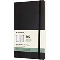 Moleskine - Agenda Semanal 2021- Agenda de 12 Meses con una Semana por Página- Tapa Blanda- Tamaño Grande de 13 x 21 cm…